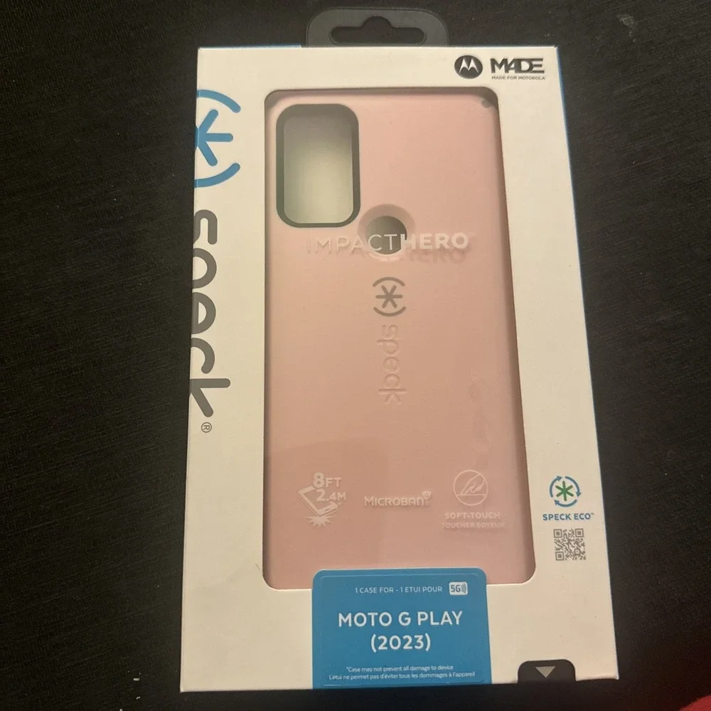 Speck ImpactHero Phone Case For Moto G Play (2023), pink